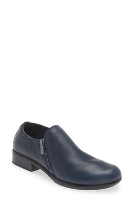 Naot Autan Zip Loafer in Soft Ink Leather