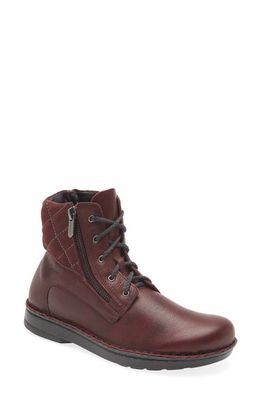 Naot Castera Quilted Bootie in Soft Bordeaux Leather