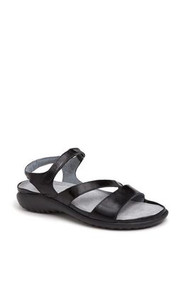 Naot 'Etera' Sandal in Black Leather