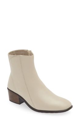 Naot Goodie Zip Boot in Soft Ivory Leather