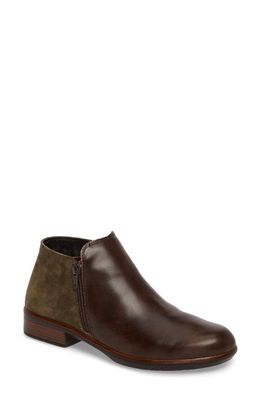 Naot 'Helm' Bootie in Pecan Brown Leather