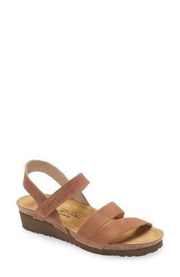 Naot 'Kayla' Sandal in Latte Brown Leather