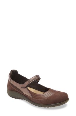 Naot Kire Mary Jane Flat in Toffee Brown/Coffee Bean