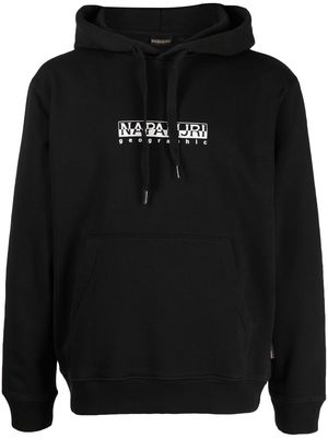 Napapijri logo-print drawstring hoodie - Black
