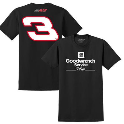 NASCAR Men's Richard Childress Racing Team Collection Black Dale Earnhardt Goodwrench Service Plus Sponsor Lifestyle T-Shirt