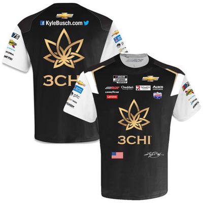 NASCAR Men's Richard Childress Racing Team Collection Black Kyle Busch 3Chi Sublimated Uniform T-Shirt