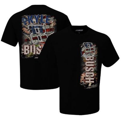 NASCAR Men's Richard Childress Racing Team Collection Black Kyle Busch Camo Patriotic T-Shirt