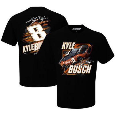 NASCAR Men's Richard Childress Racing Team Collection Black Kyle Busch Cheddars Two-Spot Car T-Shirt
