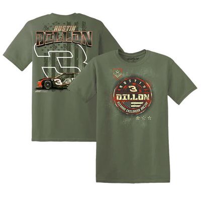 NASCAR Men's Richard Childress Racing Team Collection Olive Austin Dillon 2023 #3 Bass Pro Shops Military T-Shirt