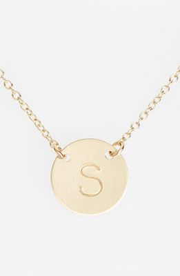 Nashelle 14k-Gold Fill Anchored Initial Disc Necklace in 14K Gold Fill S 