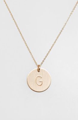 Nashelle 14k-Gold Fill Initial Disc Necklace in 14K Gold Fill G