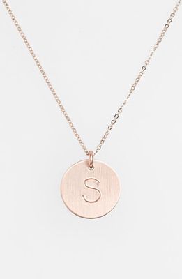 Nashelle 14k-Gold Fill Initial Disc Necklace in 14K Gold Fill S 