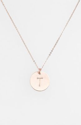 Nashelle 14k-Gold Fill Initial Disc Necklace in 14K Gold Fill T 