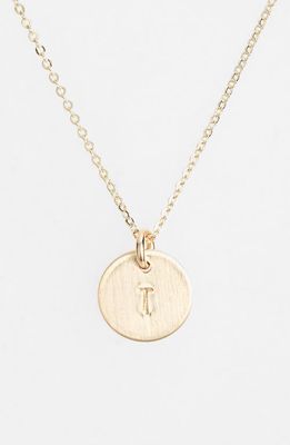 Nashelle 14k-Gold Fill Initial Mini Circle Necklace in 14K Gold Fill T