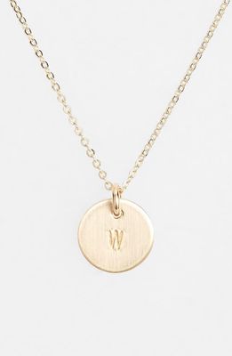 Nashelle 14k-Gold Fill Initial Mini Circle Necklace in 14K Gold Fill W 