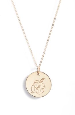 Nashelle Birth Flower Necklace in 14K Gold Fill - August