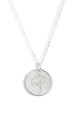 Nashelle Birth Flower Necklace in Sterling Silver - September