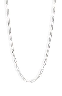 Nashelle Unity Paper Clip Chain Necklace in Sterling Silver
