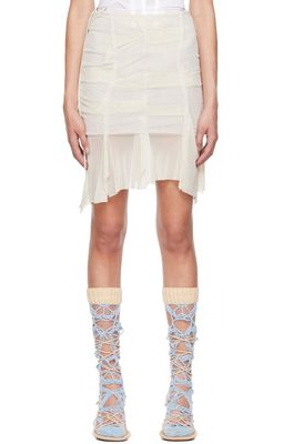 nastyamasha SSENSE Exclusive Off-White Midi Skirt