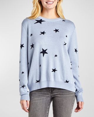 Natalie Drop-Shoulder Star Sweater