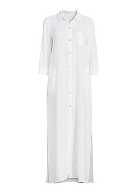 Natalie Maxi Cover-Up Shirtdress