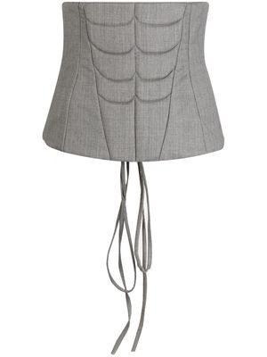Natasha Zinko Abs wool corset - Grey