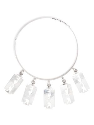 Natasha Zinko Blades choker necklace - Silver