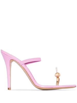 Natasha Zinko Bunny 110mm sandals - Pink