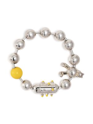 Natasha Zinko Bunny ball-chain bracelet - Silver