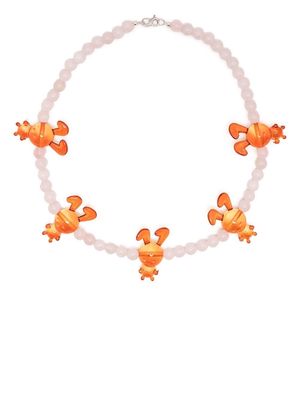 Natasha Zinko bunny-detail necklace - White