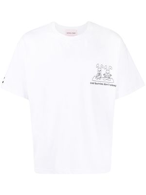 Natasha Zinko bunny-print T-shirt - White