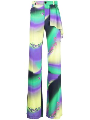 Natasha Zinko gradient-print trousers - Multicolour