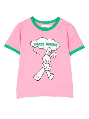 Natasha Zinko Kids graphic-print cotton T-shirt - Pink