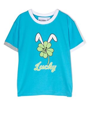 Natasha Zinko Kids graphic-print short-sleeved T-shirt - Blue