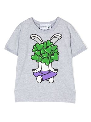 Natasha Zinko Kids logo-print short-sleeve T-shirt - Grey