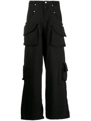 Natasha Zinko loose-fit cargo trousers - Black
