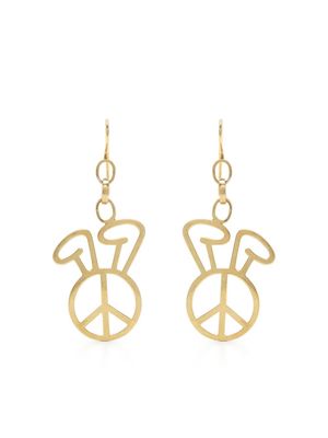 Natasha Zinko peace-detail earrings - Gold