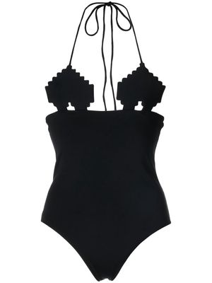 Natasha Zinko Pixel Heart swimsuit - Black