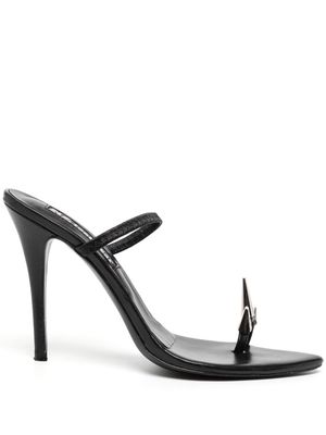 Natasha Zinko spike-toe heeled sandals - Black