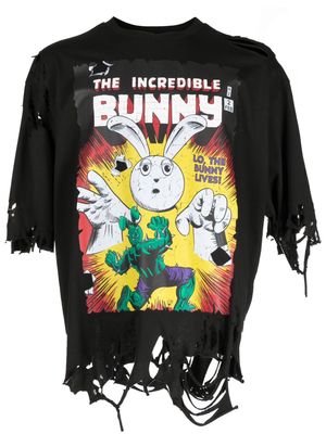 Natasha Zinko The Incredible Bunny-print T-shirt - Black