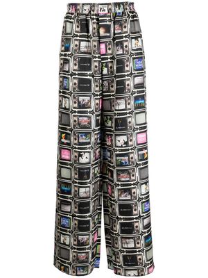 Natasha Zinko TV Pyjama wide-leg trousers - Multicolour