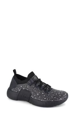 National Comfort Kaycey Decorative Water Resistant Sneaker in Black