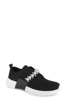 National Comfort Kenzey Embellished Slip-On Sneaker in Black Suede