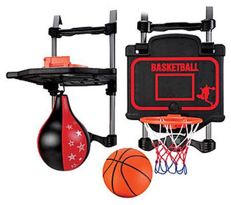 National Sporting Goods Over-the-Door Basketbal & Boxing Set