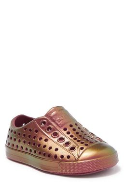 Native Shoes Jefferson Iridescent Slip-On Sneaker in Root Red/All Over Shine