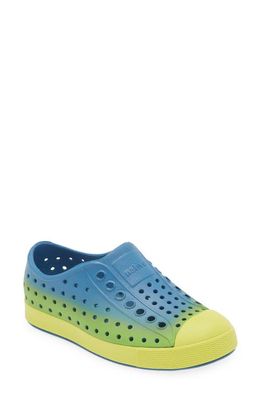 Native Shoes Jefferson Ombré Sugarlite Slip-On Sneaker in Vallarta Blue/Pickle Green