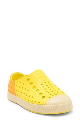 Native Shoes 'Jefferson' Water Friendly Slip-On Sneaker in Boxfish Yellow/Bone White
