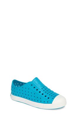 Native Shoes Jefferson Water Friendly Slip-On Sneaker in Vivid Blue/shell White