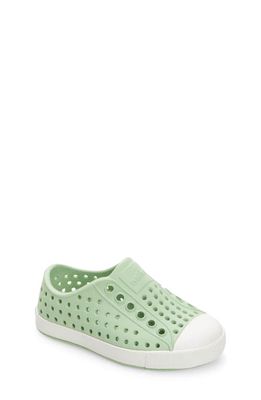 Native Shoes Kids' Jefferson Water Friendly Slip-On Sneaker in Figgr/Shlwht 