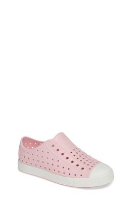 Native Shoes Kids' Jefferson Water Friendly Slip-On Sneaker in Milk Pink/Shell White 